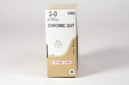 Surgical Specialties - C1636N - Chromic Gut Suture, Reverse Cutting, 3/8 Circle