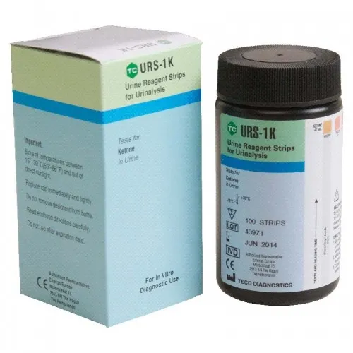 Teco Diagnostics - From: URS-1K-100 To: URS-1K-50 - Ketone Urinalysis Reagent Test Strips.