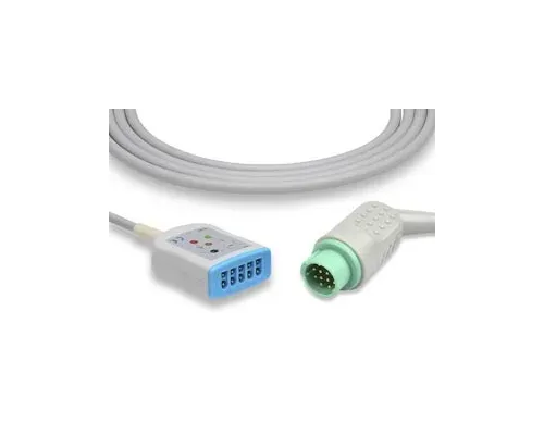 Cables and Sensors - TQ-23190 - ECG Trunk Cable, 3 Leads, GE Healthcare > Corometrics Compatible w/ OEM: 1554AAO, KCD033 (DROP SHIP ONLY) (Freight Terms are Prepaid & Added to Invoice - Contact Vendor for Specifics)