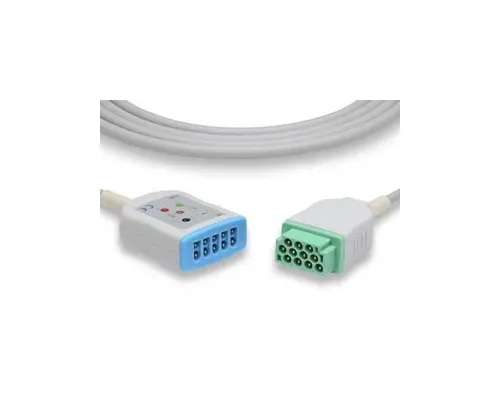 Cables and Sensors - TQ-2586EP0 - ECG Trunk Cable, 3/5 Leads, GE Healthcare > Marquette Compatible w/ OEM: 2022948-001 (DROP SHIP ONLY) (Freight Terms are Prepaid & Added to Invoice - Contact Vendor for Specifics)