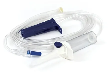 Truecare - TCBINF001 - I.V. Administration Set, DEHP-Free, 1 Y-Site, 15 Micron Filter in Drip Chamber, Swivel Luer Lock, 92 Inches.