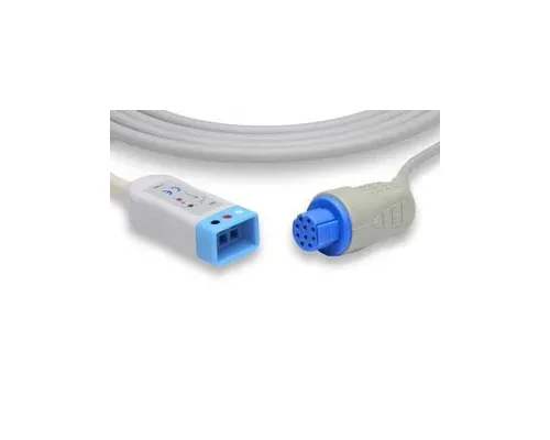 Cables and Sensors - TX-23950 - ECG Trunk Cable, 3 Leads, Datex Ohmeda Compatible w/ OEM: CB-82395R, KCC034, 545307-HEL, 545302-HEL, CB-82395R, KCC034, 545307-HEL, 545302-HEL (DROP SHIP ONLY) (Freight Terms are Prepaid & Added to Invoice - Contact Vendor 