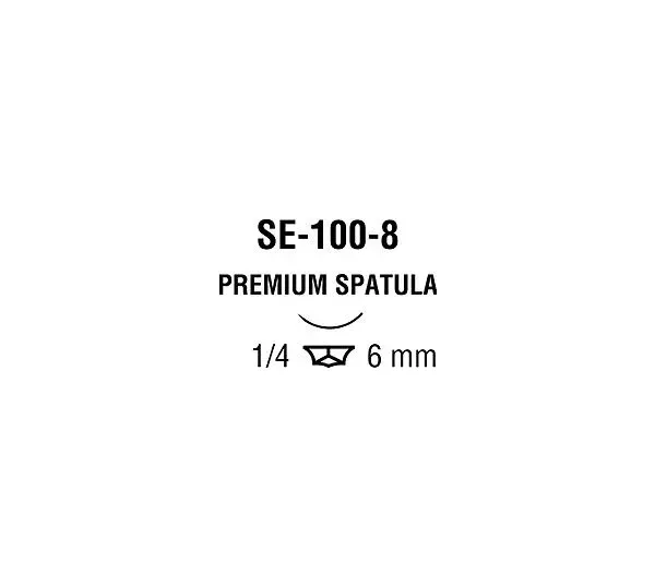 Medtronic / Covidien - L1750K - Suture, Premium Spatula, Needle SE-100-8, Circle