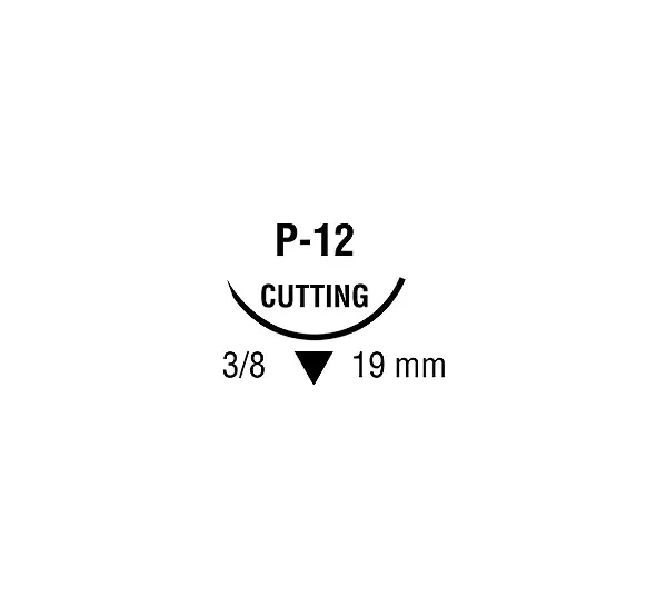 Medtronic / Covidien - SL5628G - Suture, Premium Reverse Cutting, Undyed, Needle P-12, 3/8 Circle