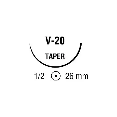 Covidien - Surgipro Ii - Vp-511-X - Nonabsorbable Suture With Needle Surgipro Ii Polypropylene V-20 1/2 Circle Taper Point Needle Size 4 - 0 Monofilament