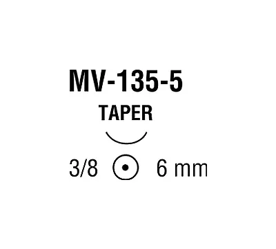 Medtronic / Covidien - Vp904x - Suture, Taper Point, Needle Mv-135-5, 3/8 Circle