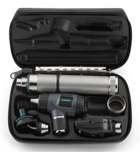 Welch Allyn - 97210-MC - Diagnostic Set Includes: Coaxial Ophthalmoscope, MacroView&#153; Otoscope/Throat Illuminator,  Nasal Illuminator, Rechargeable 60-Minute Power Handle, Hard Storage Case, C-Cell Battery Converter Accessory & Nickel-Cadmium Ba