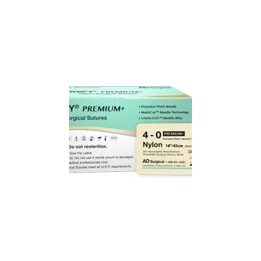 AD Surgical - XS-N618R11 - UNIFY Surgical Sutures, Nylon 3/8 Circle, Rev Cut